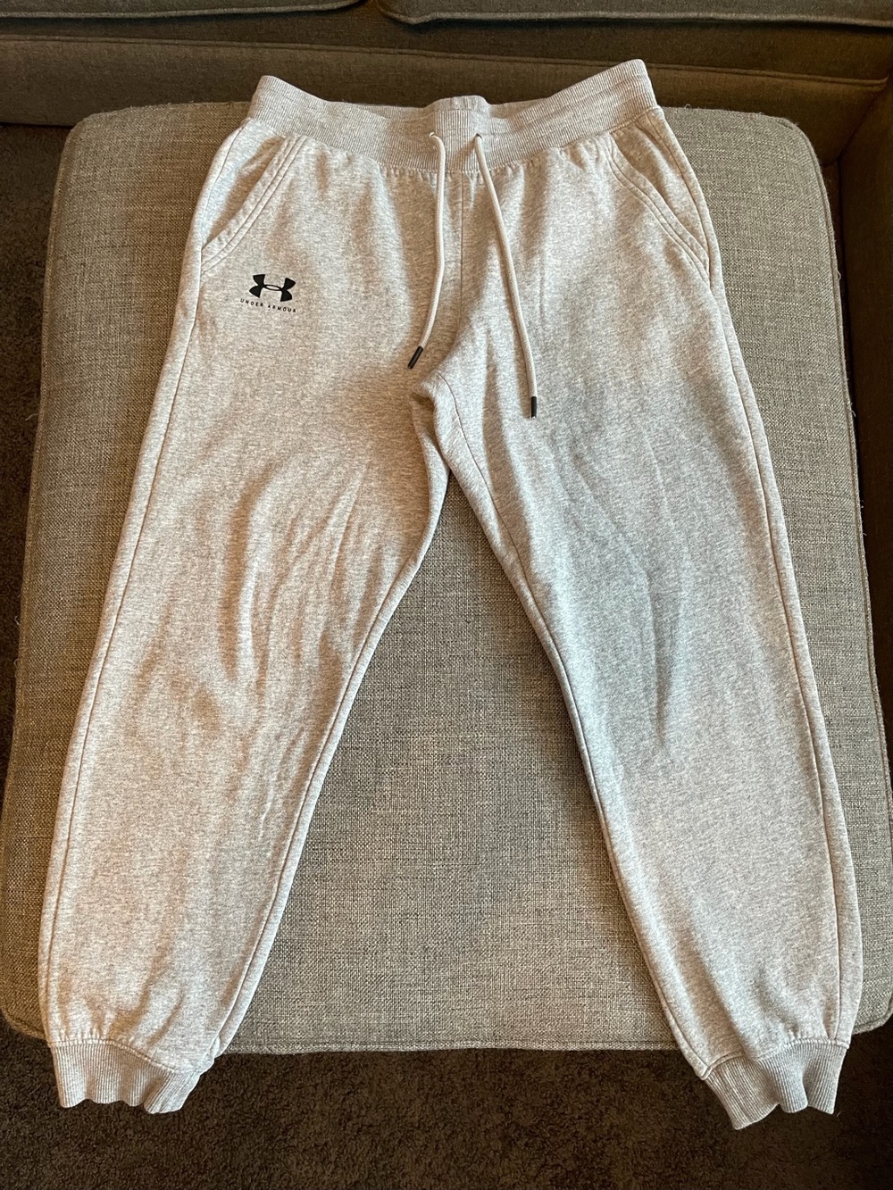 Under Armour Light Heather Gray Jogger Sweatpants